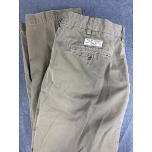 Polo Ralph Lauren Prospect Pant Khaki Cotton Mens 34x32 Classic Fit Casual Y2K